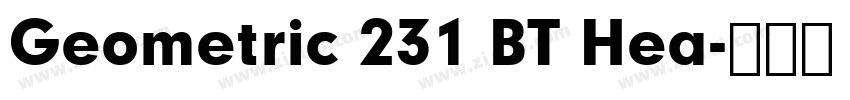 Geometric 231 BT Hea字体转换